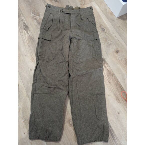 Vintage 1960 Bundeswehr Wool Field Pants Neiman & Co M60 German Army 34x32 - Picture 1 of 14